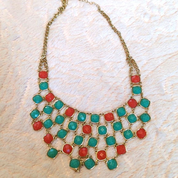 Romolo Jewelry - Romolo Turquoise Bib Necklace